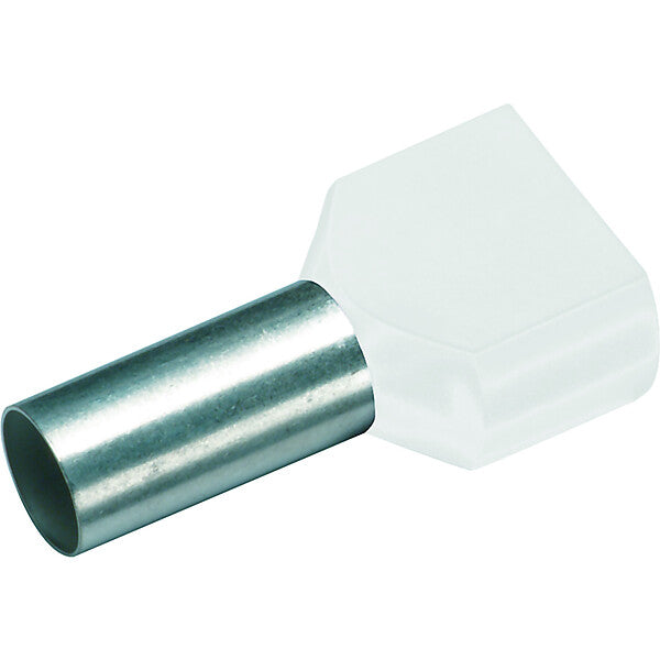 CIMCO Isol. Twin-Aderendhülse 2x0,5qmmx 8mm, weiß 187702